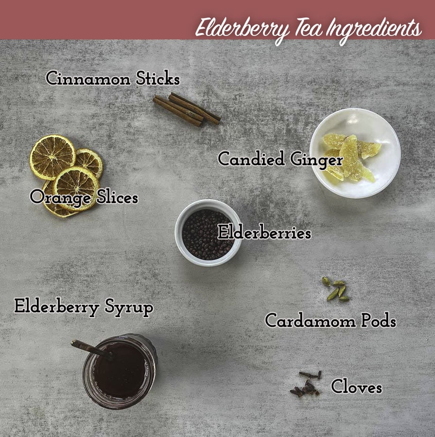 elderberry tea ingredients