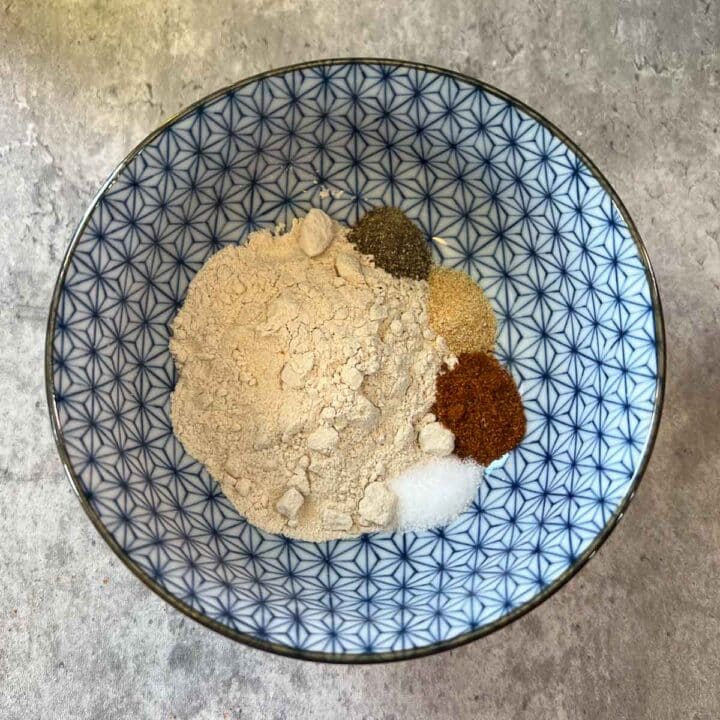 spices and flour in bowl