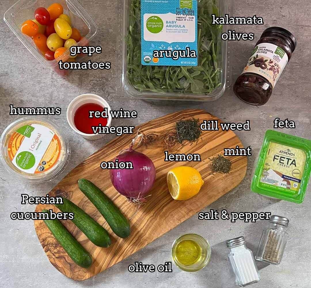 greek cucumber salad ingredients