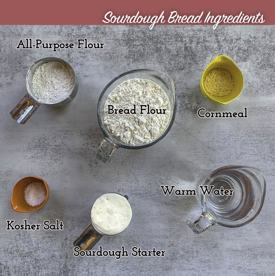 easy sourdough bread recipe ingredients