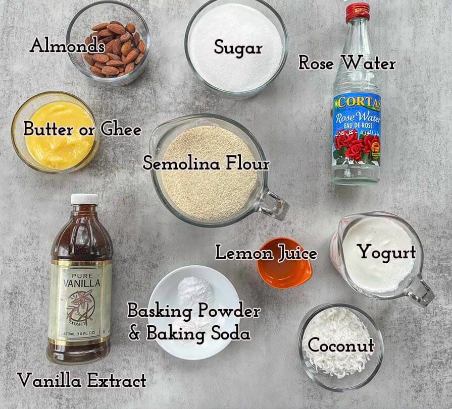 Namoura cake ingredients