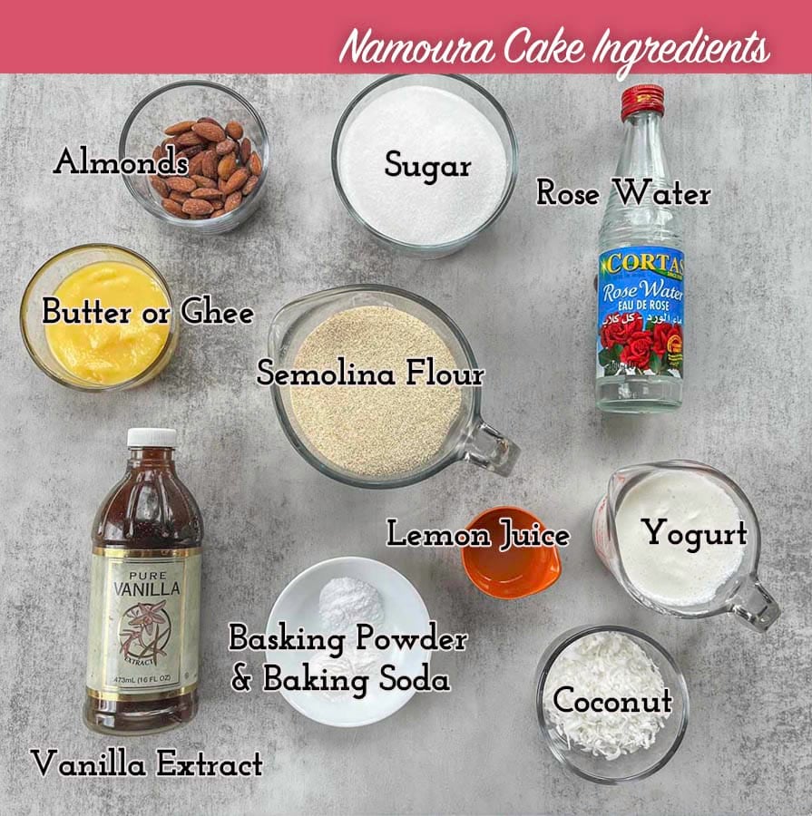 Namoura cake ingredients