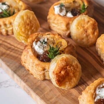 goat cheese stuffed pastry appetizer