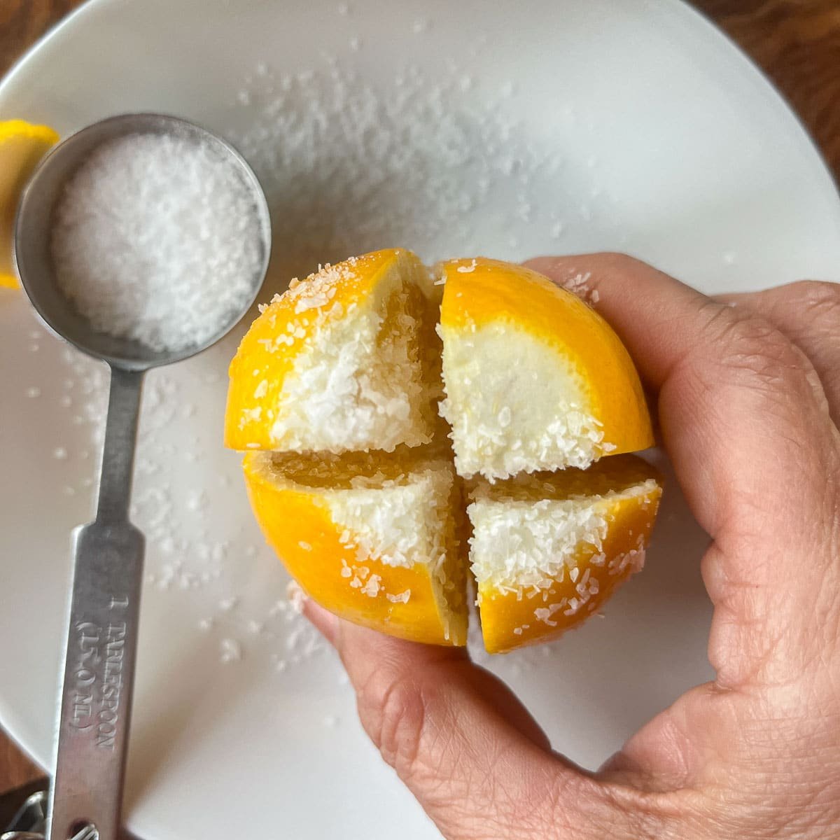 salted lemon for preserved moroccan lemons