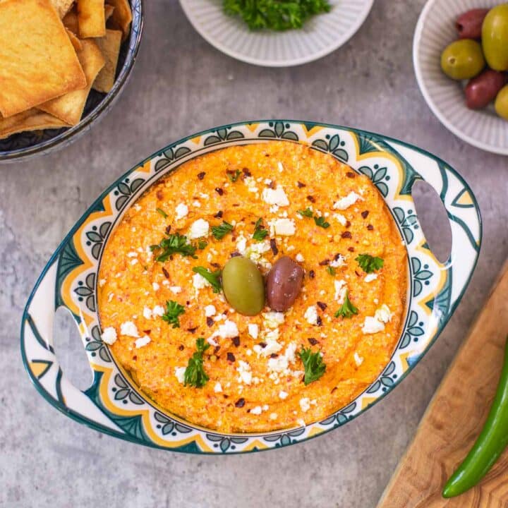 Tirokafteri (Greek Feta Dip) | Hilda's Kitchen Blog