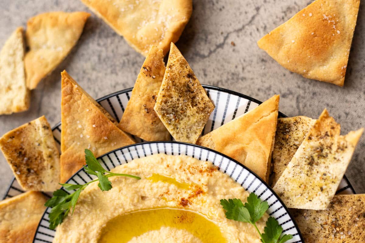 Baked Pita Chips Two Ways | Hilda's Kitchen Blog