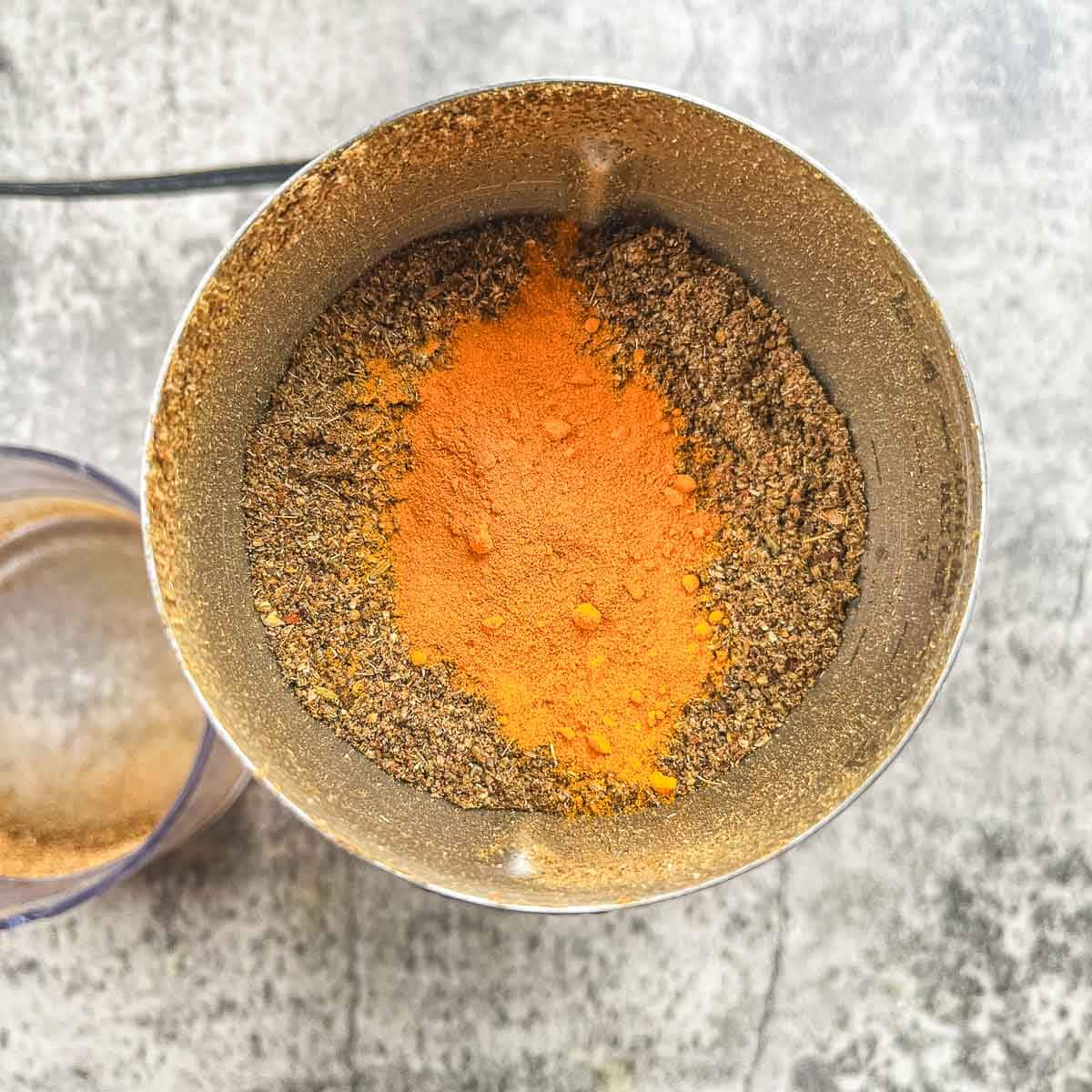 turmeric before being mixed in