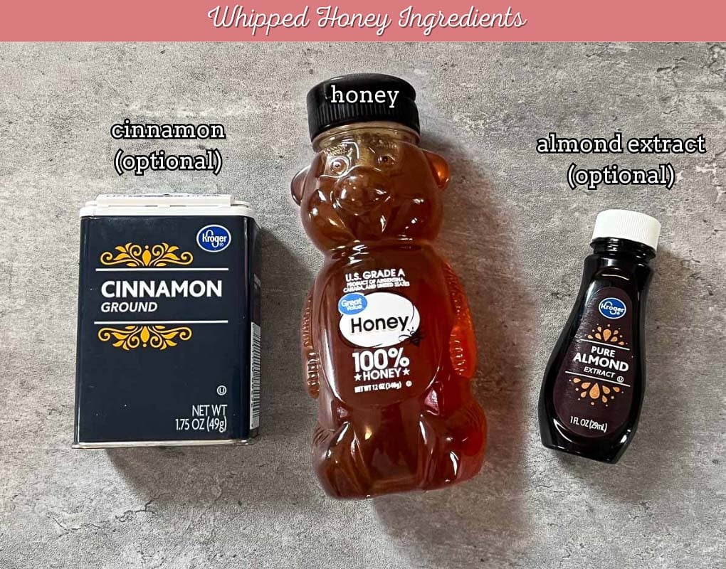 whipped honey (creamed honey) ingredients