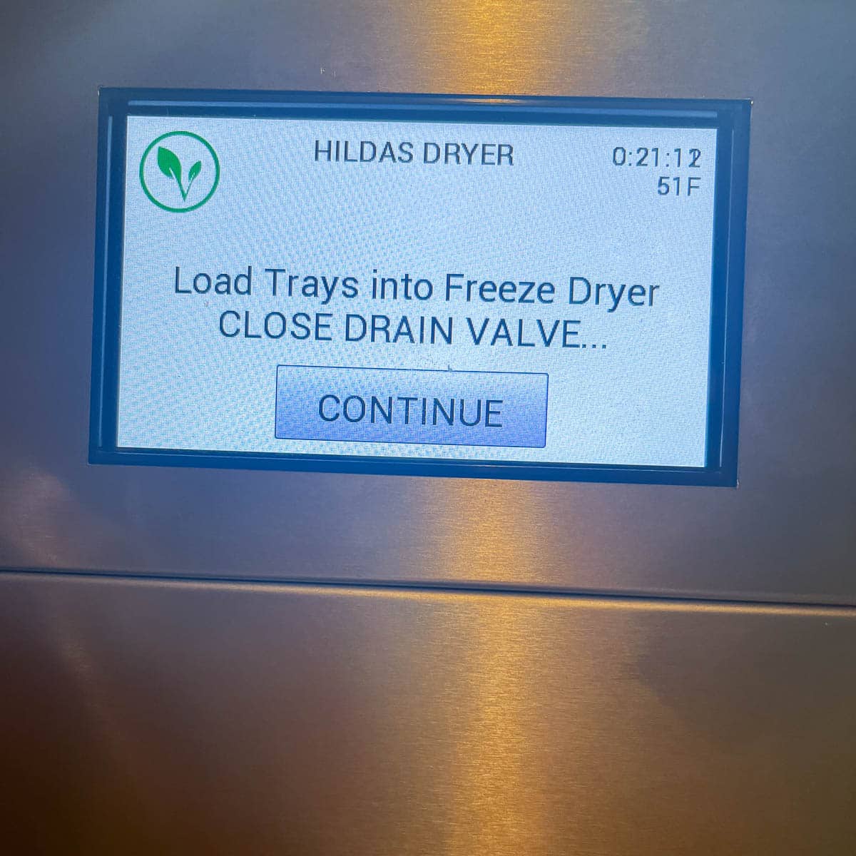 freeze dryer screen