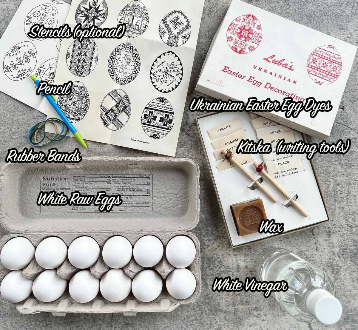 pysansa eggs ingredients