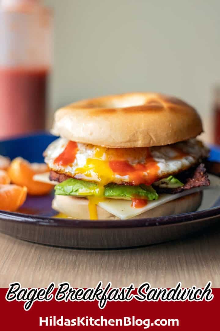 breakfast bagel sandwich