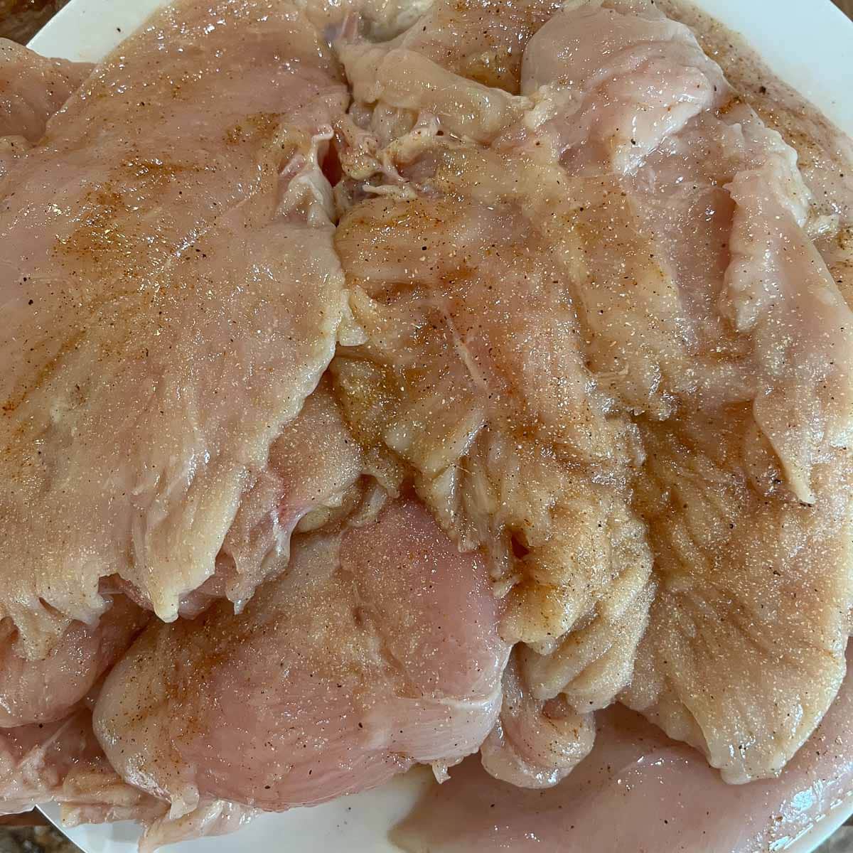 seasoned chicken breast.