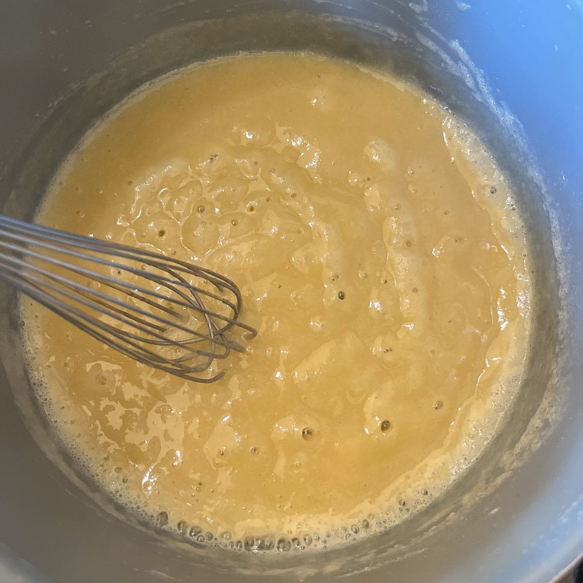 roux being whisked