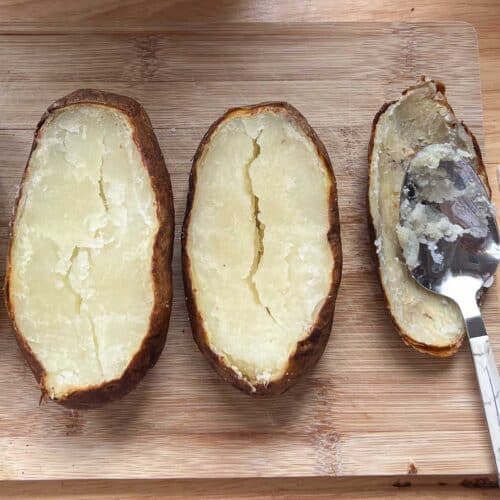 Air Fryer Twice Baked Potatoes | Hilda's Kitchen Blog