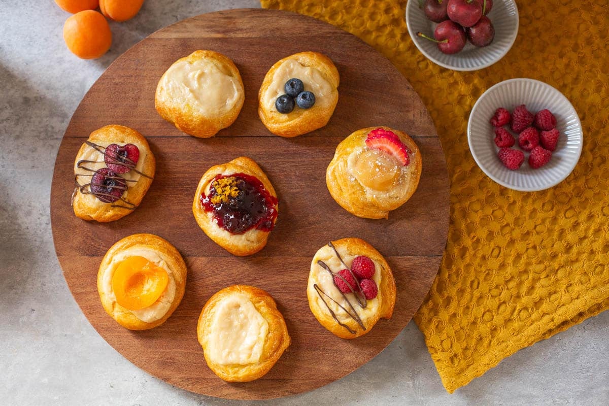 Crescent Roll Cream Cheese Danishes