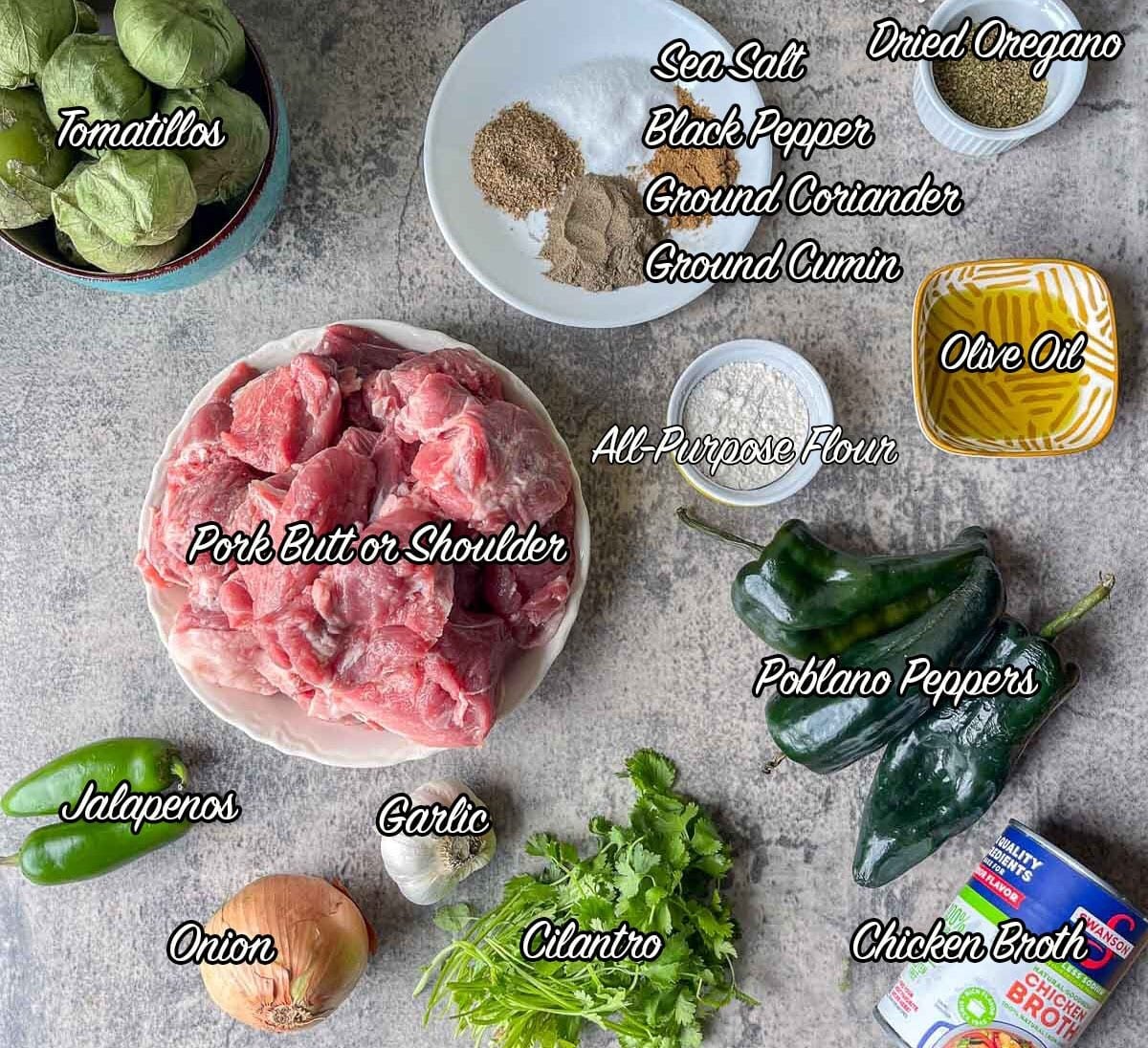 instant pot chili verde ingredients