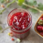 gooseberry jam in a jar