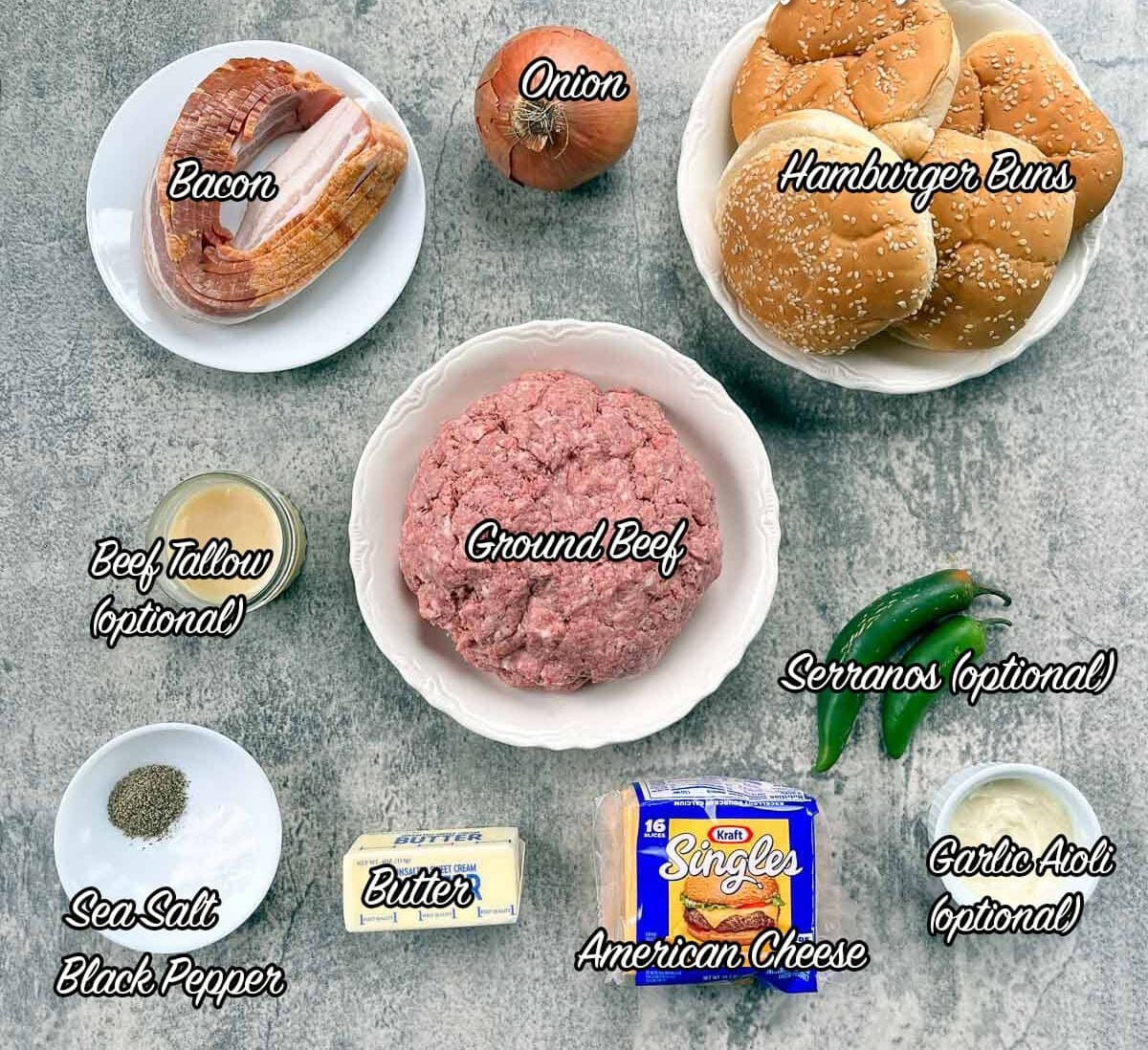 smash burger ingredients