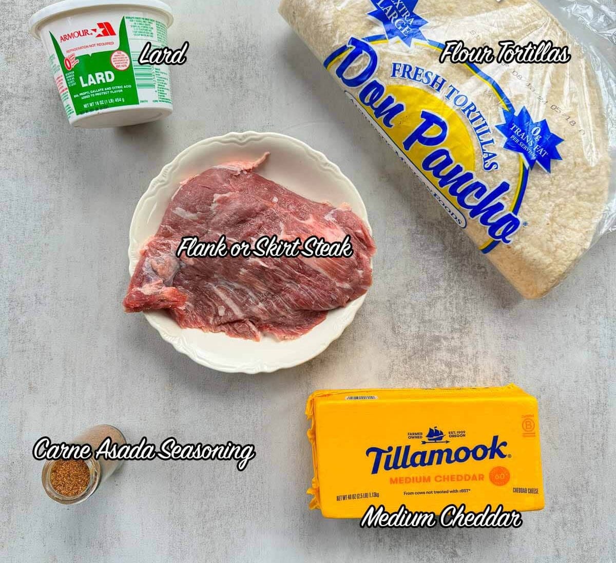 carne asada quesadilla ingredients