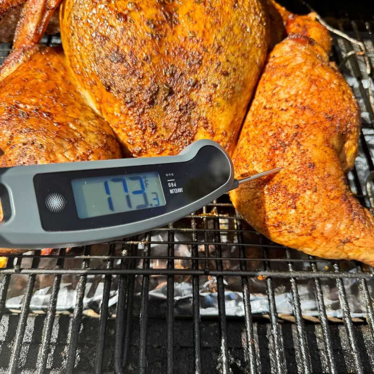 how long to smoke spatchcock turkey