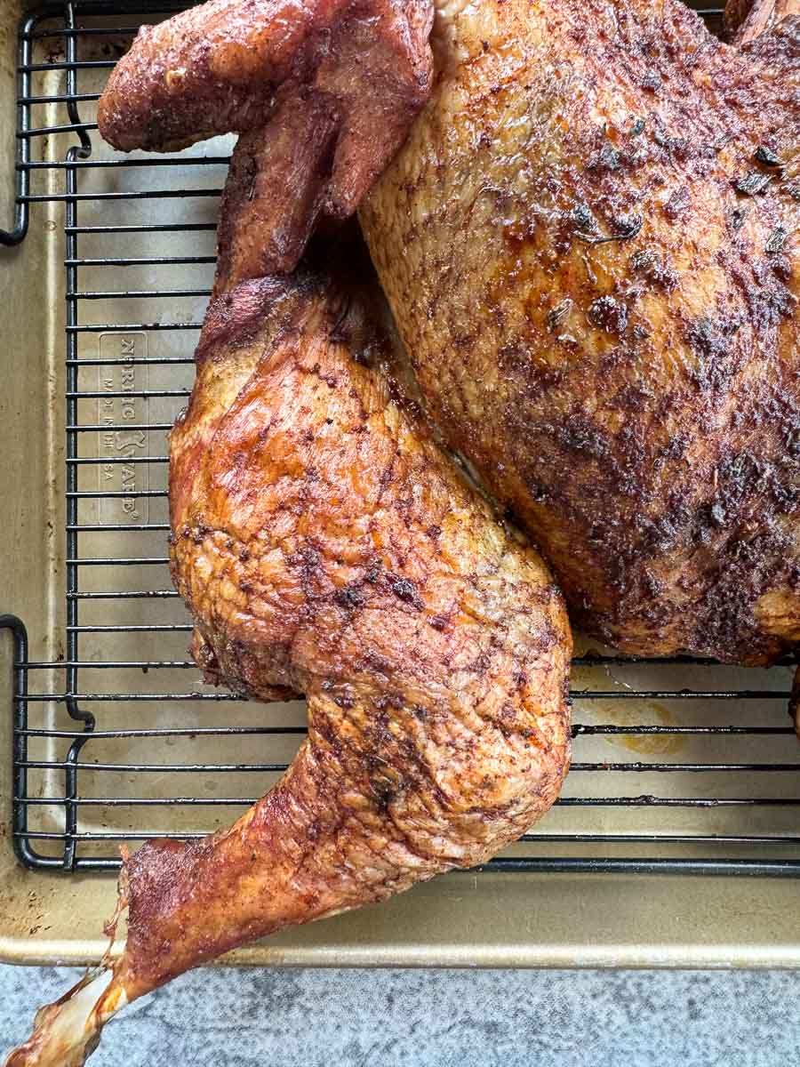 how long to smoke spatchcock turkey