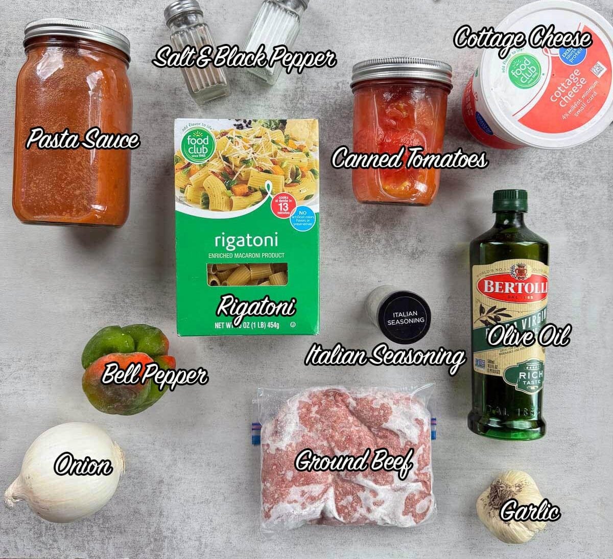 rigatoni pasta recipe ingredients