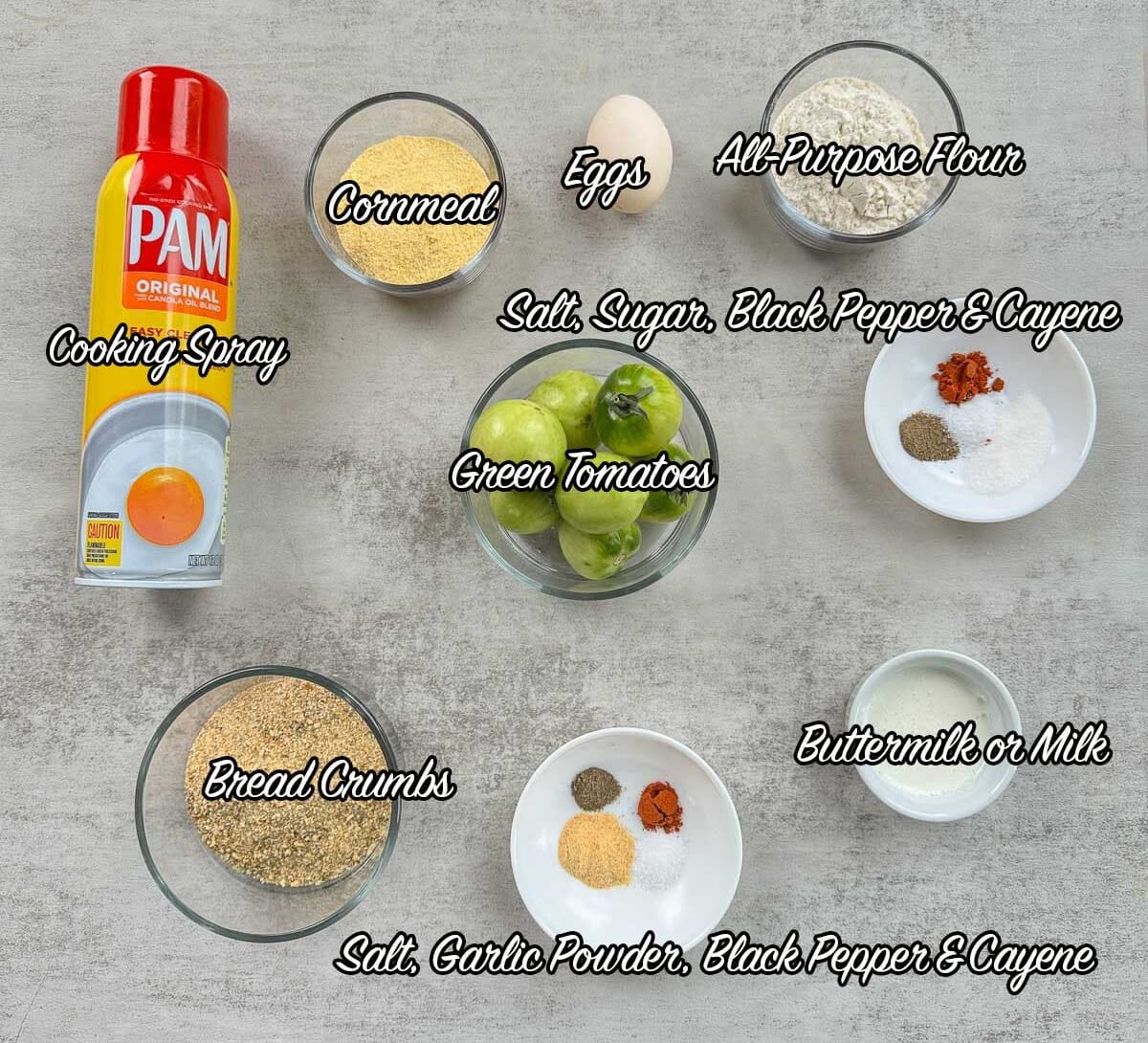 fried green tomatoes in air fryer ingredients