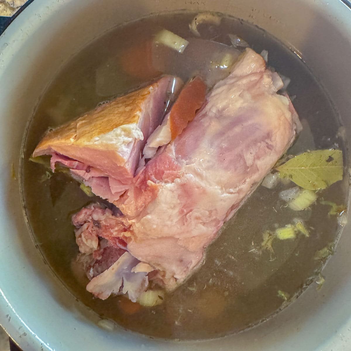 split pea soup ingredients in an instant pot