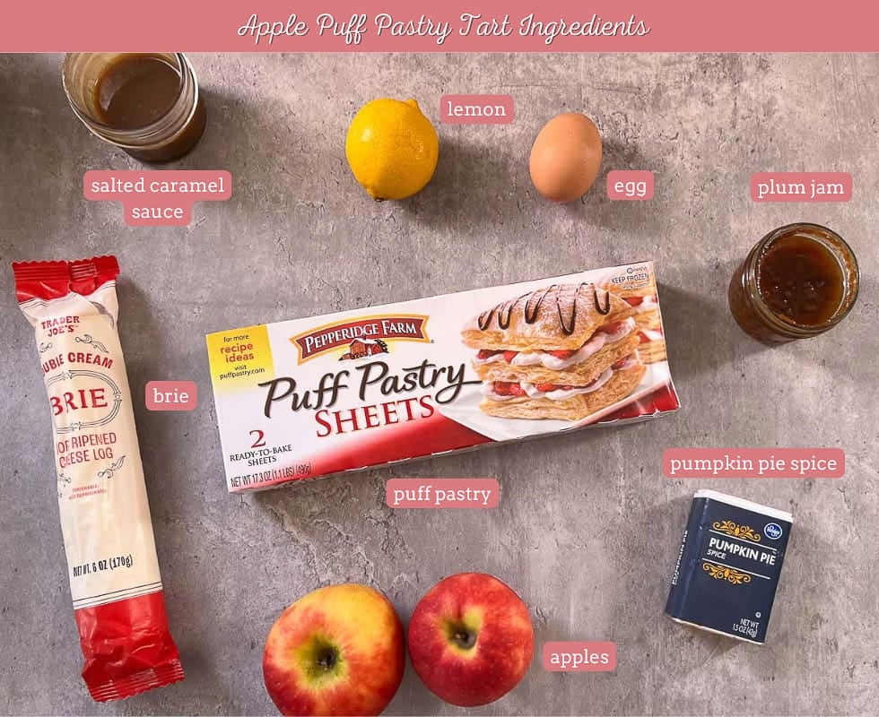 apple puff pastry tart ingredients