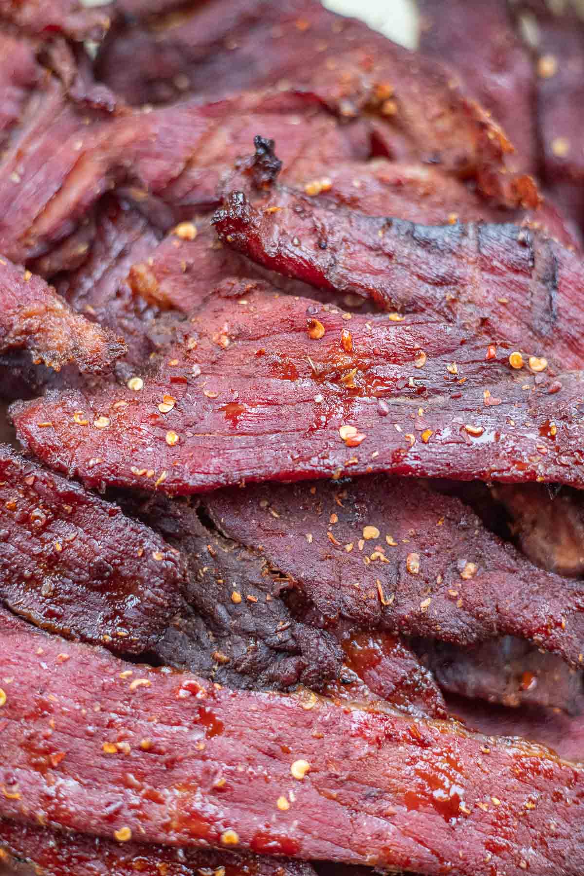 smoked beef jerky.