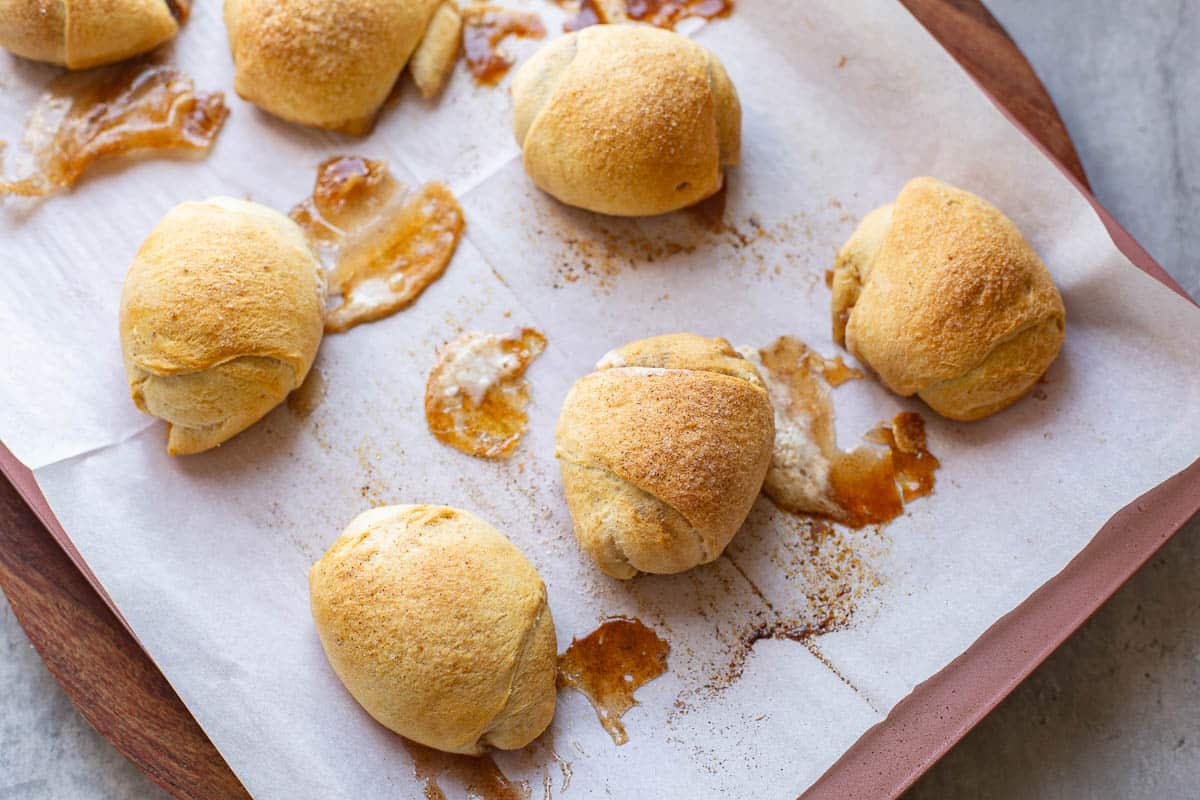 resurrection rolls straight out of the oven. 