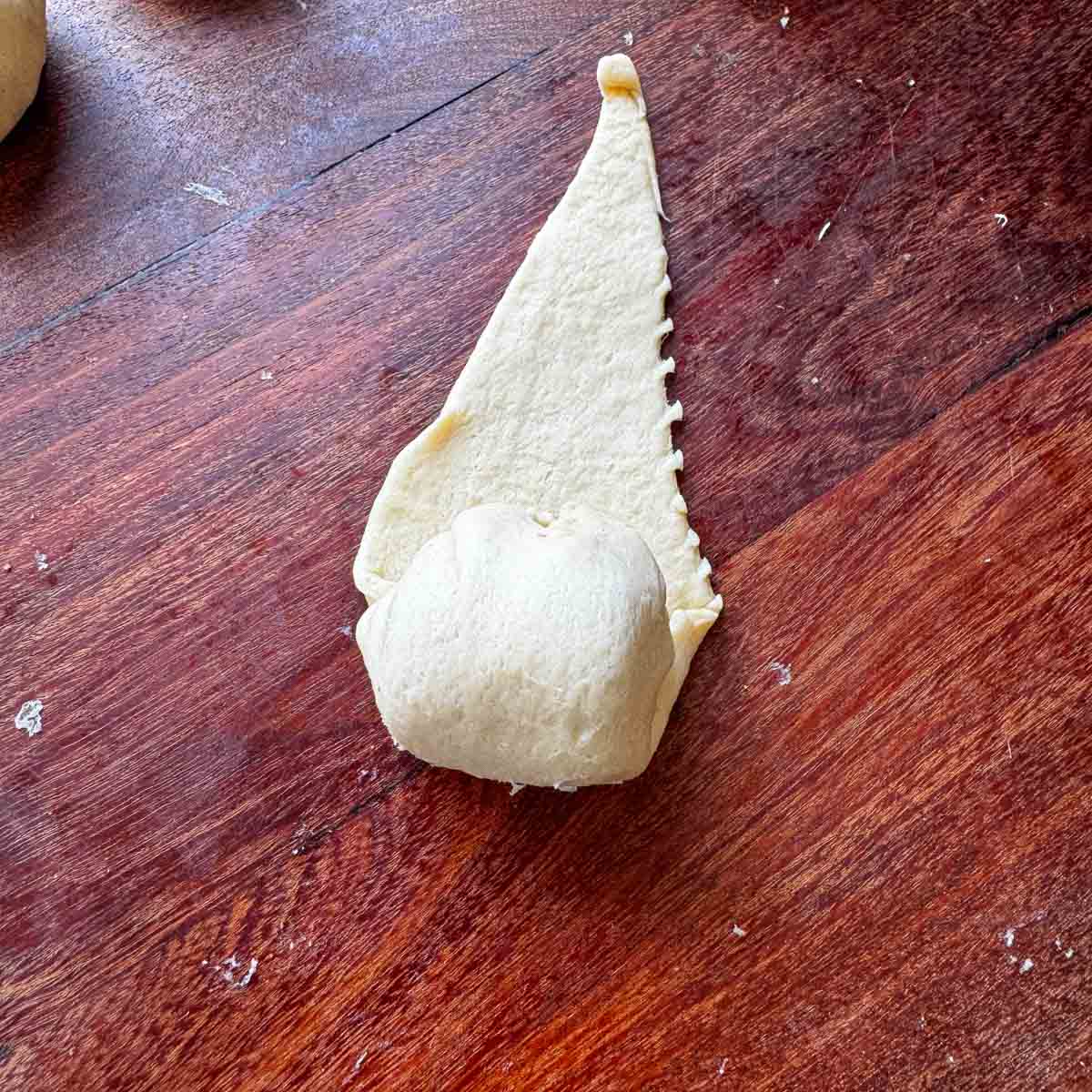 marshmallow encased in crescent dough.