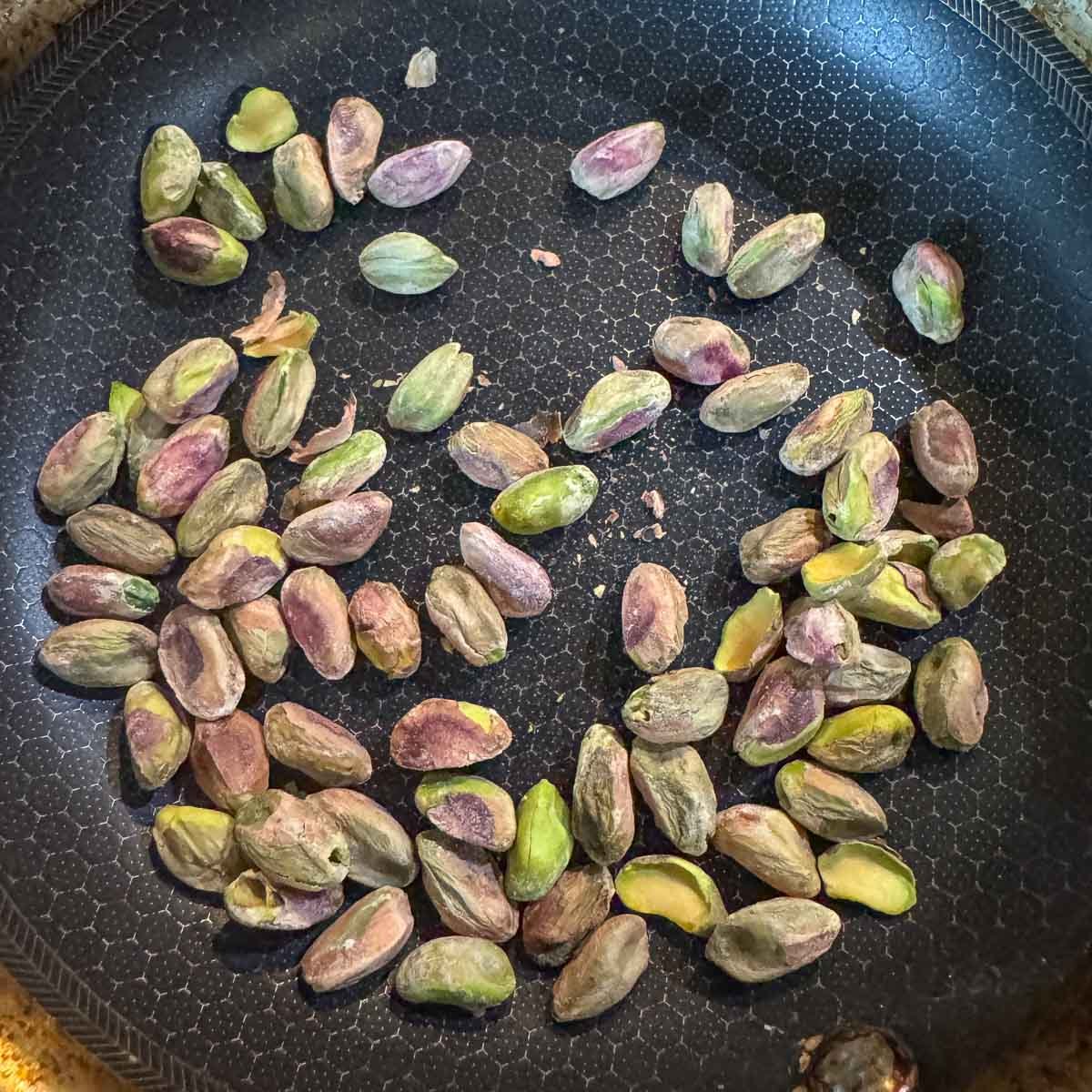 roasted pistachios.
