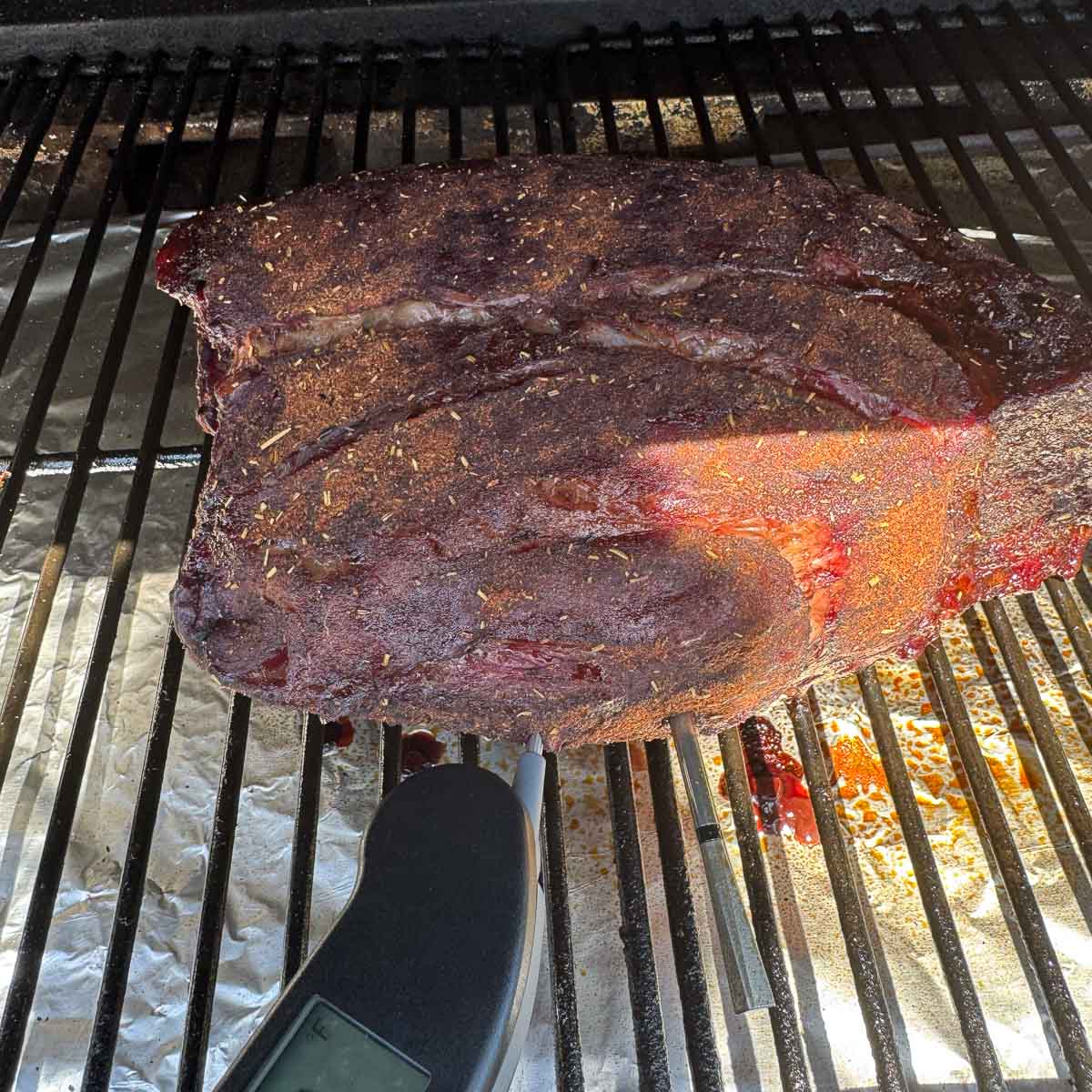 smoked chuck roast. 