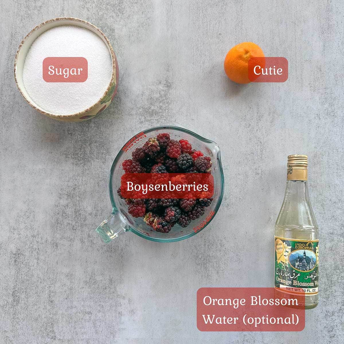 boysenberry jam ingredients .