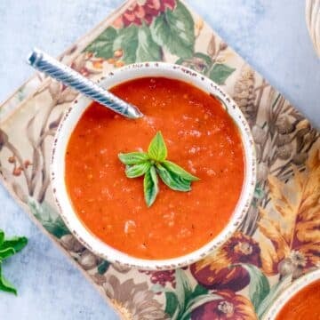 roasted tomato pepper soup.