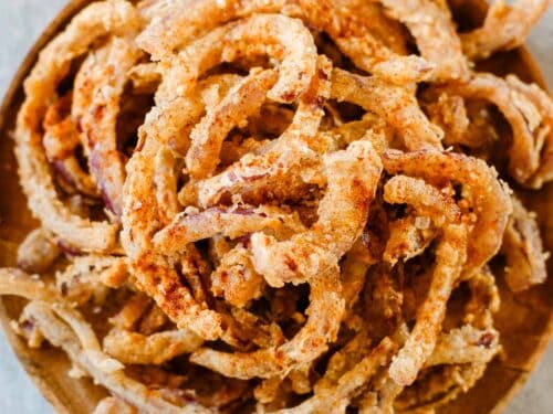Frizzled Onions | Hilda's Kitchen Blog
