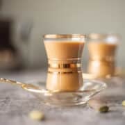 karak tea in arab tea cups.