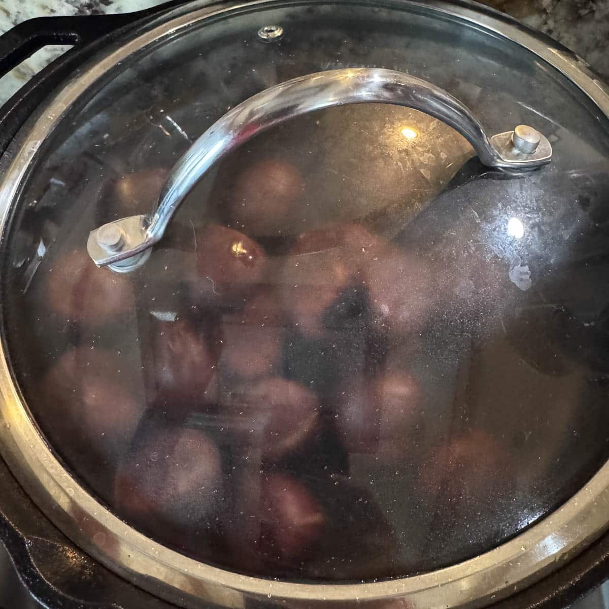 chestnuts being steamed