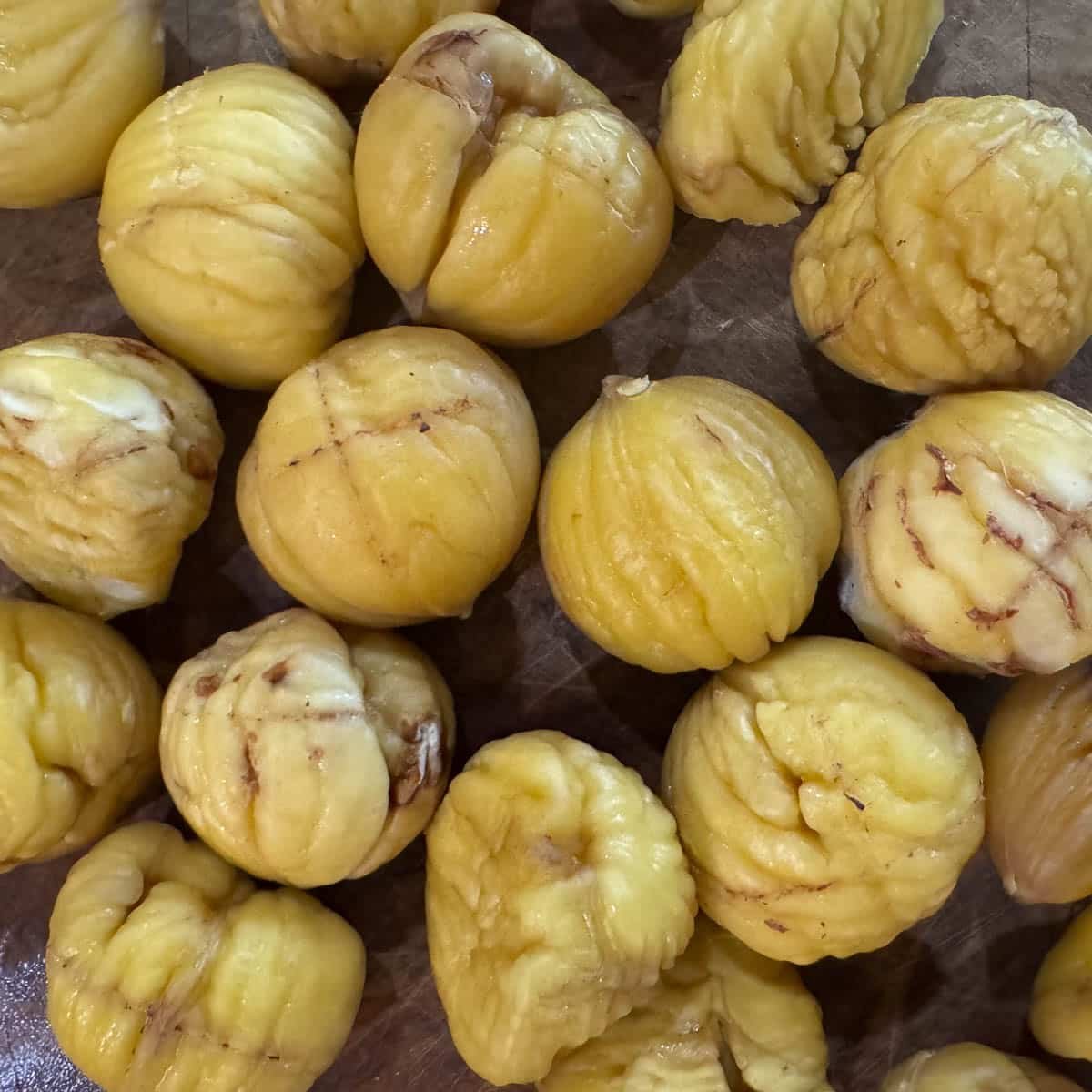 peeled chestnuts