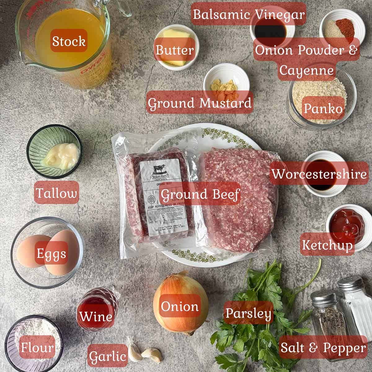 Salisbury steak ingredients