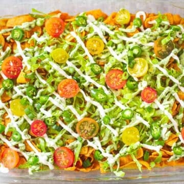 walking taco casserole