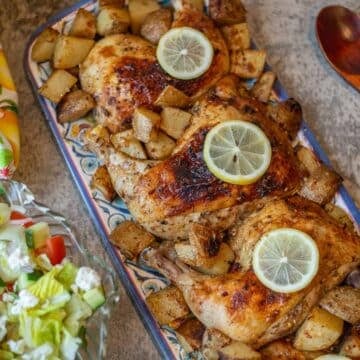 greek chicken with lemon potatoes