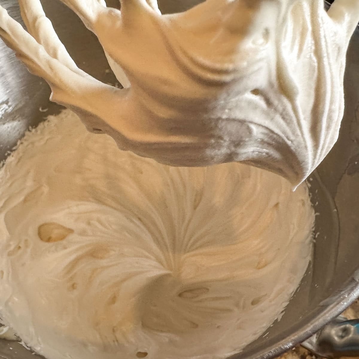 whipped lard in a bowl