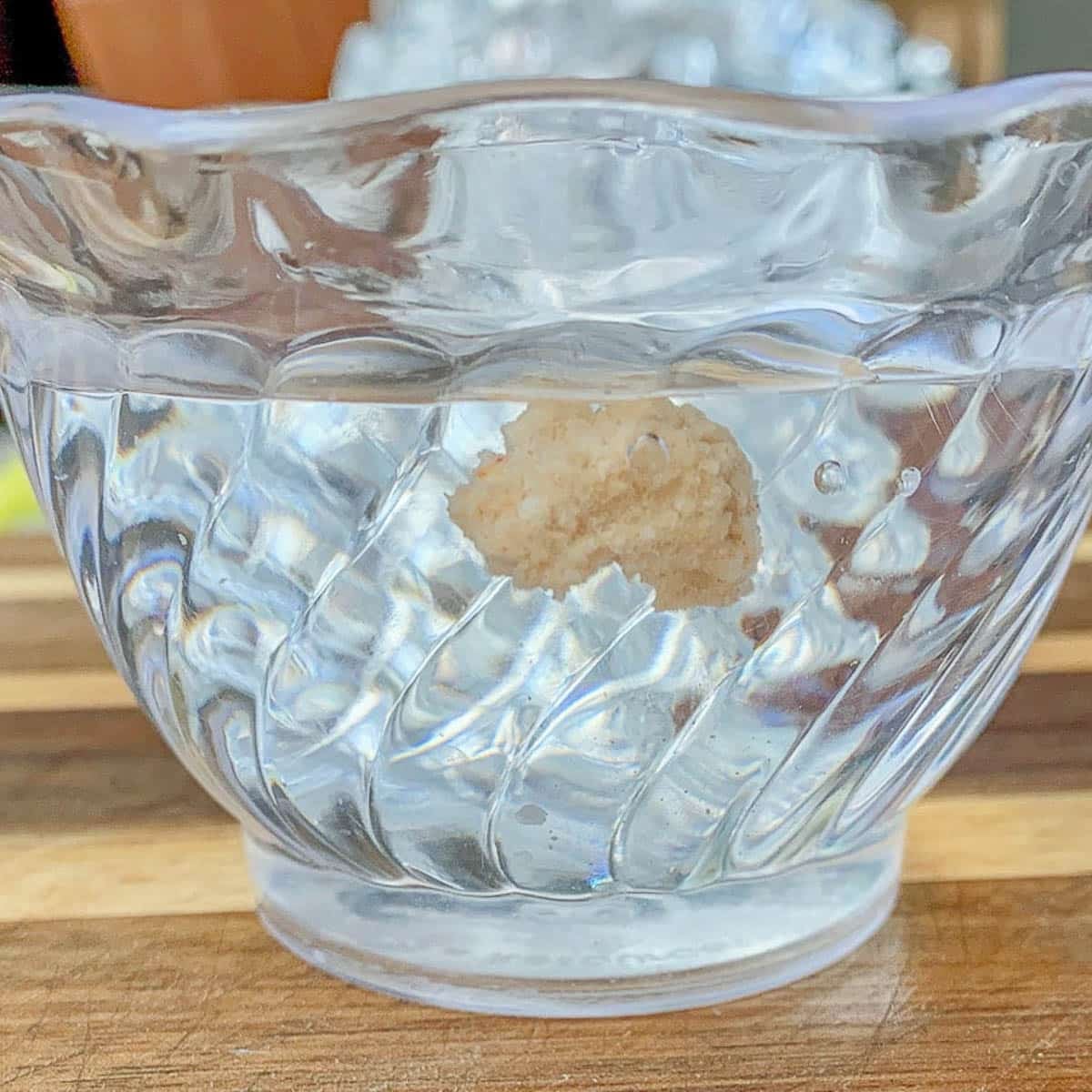 masa in a cup of water