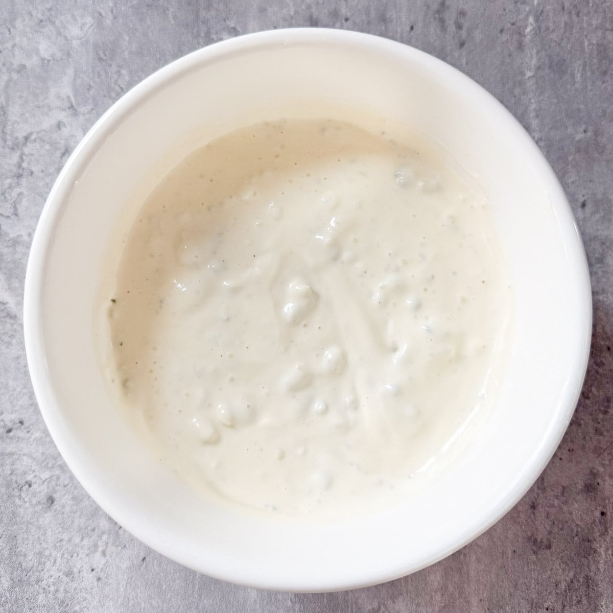 blue cheese dip before adding mix-ins.