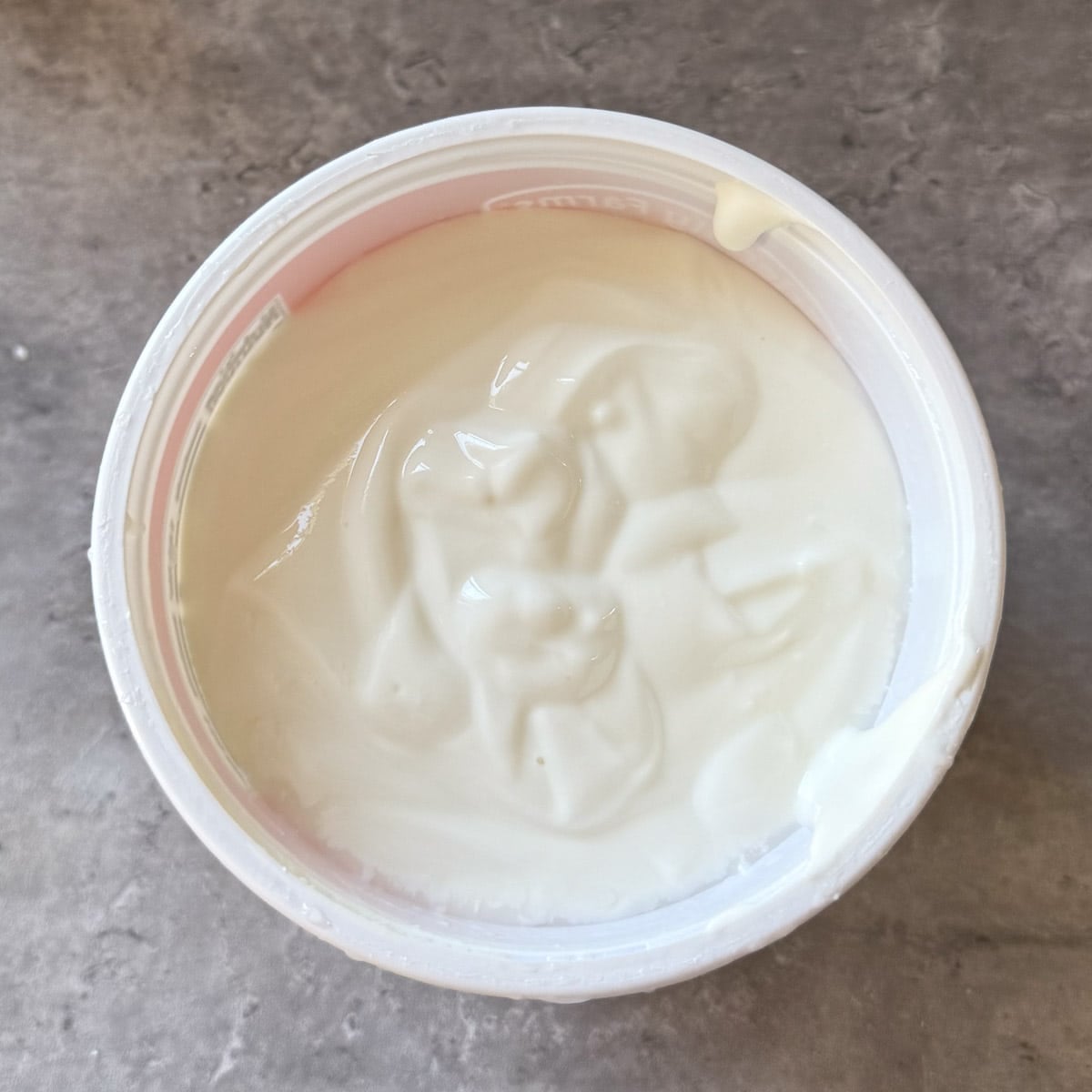 cottage cheese after blending.