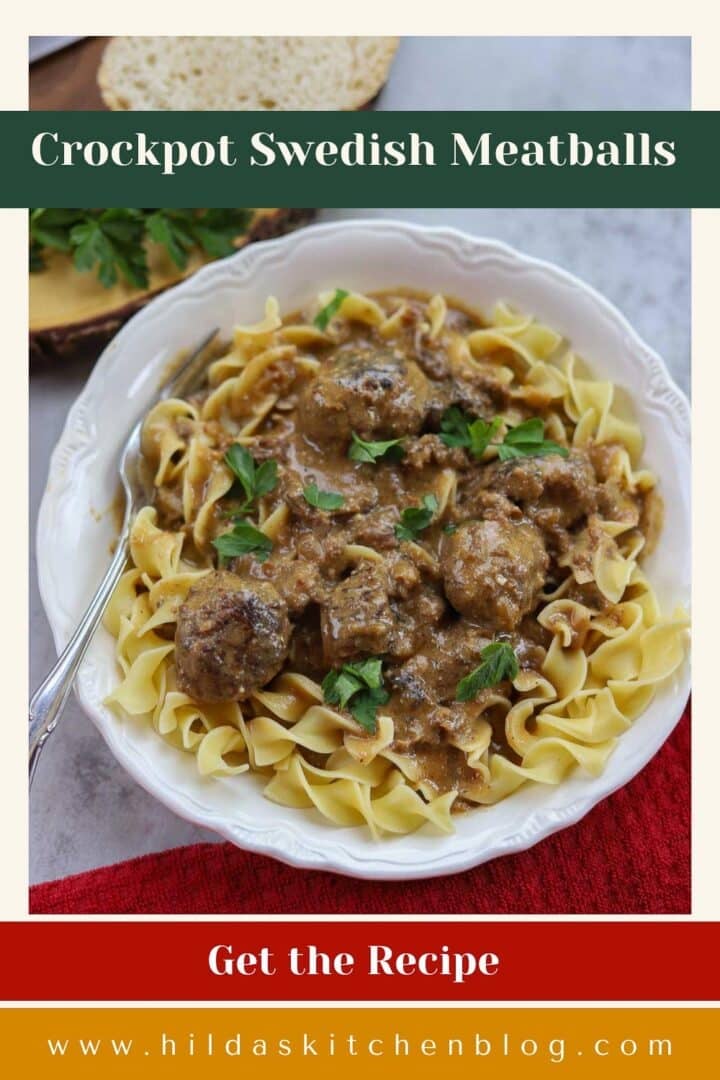 crockpot swedish meatballs pin