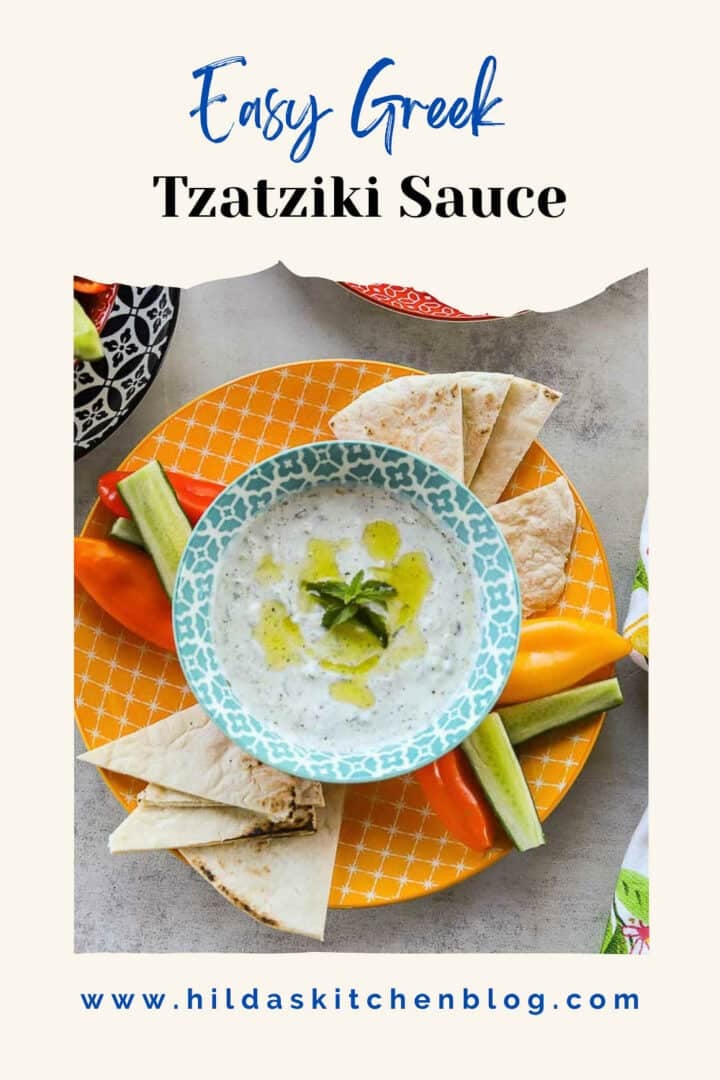 easy Greek tzatziki sauce