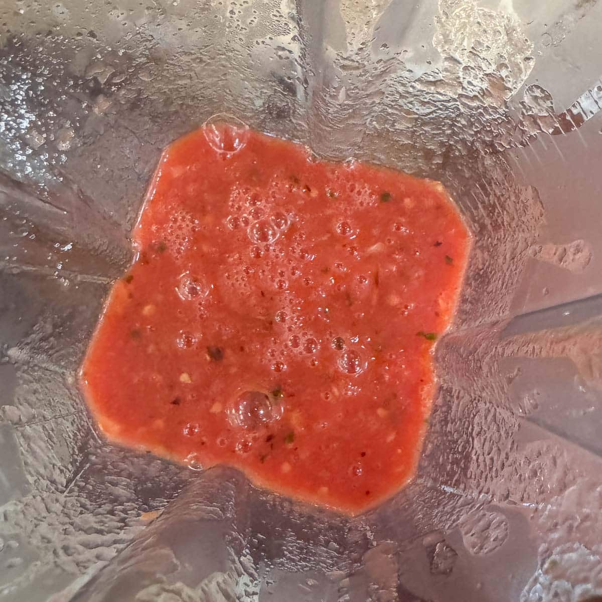 habanero salsa in a blender